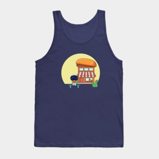 BURGER SHOP AND ASTRO Tank Top